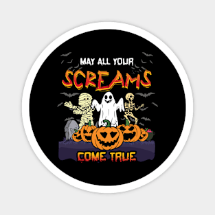 Scary Horror Monsters Skeleton Creepy Halloween Magnet